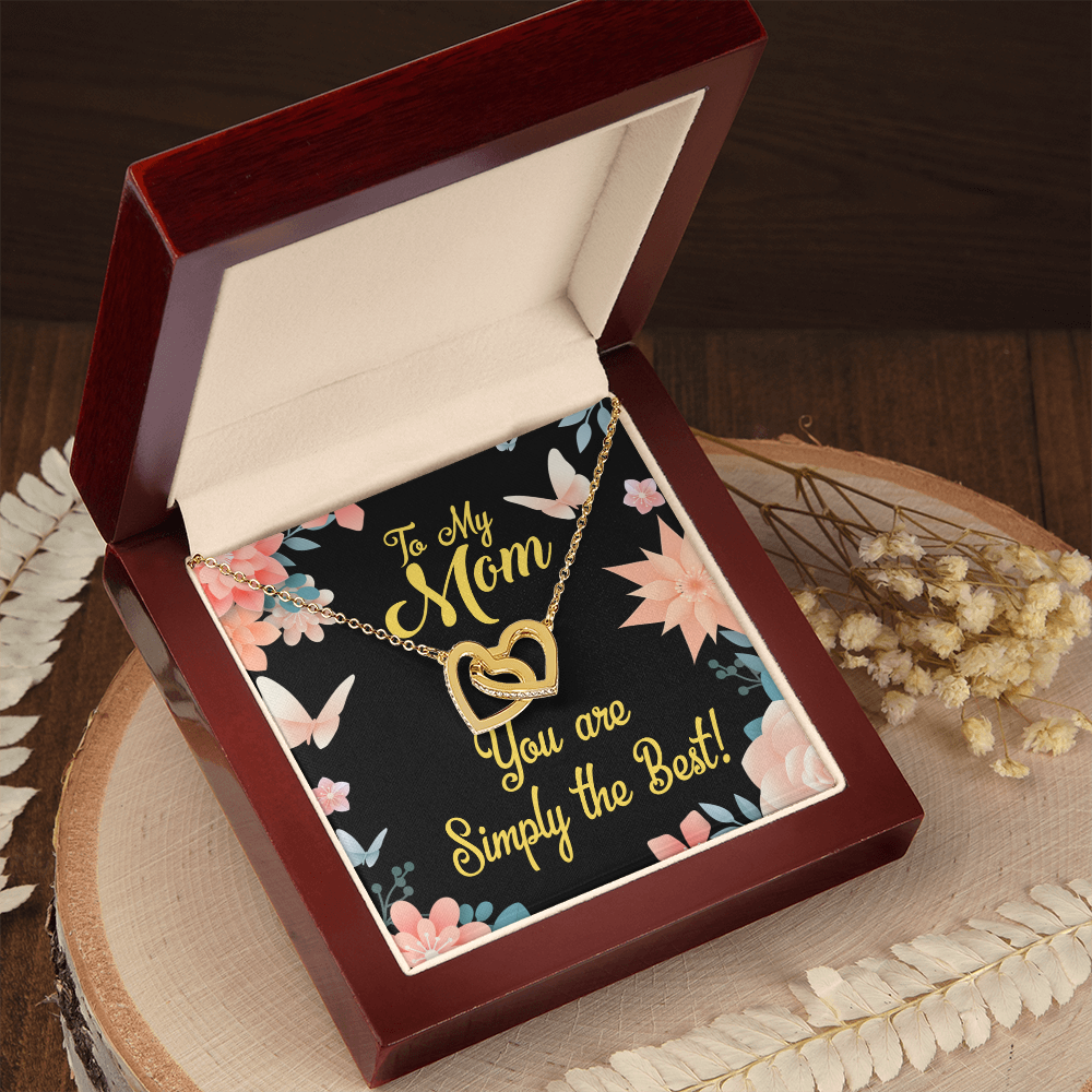 To Mom Simply the Best Inseparable Necklace-Express Your Love Gifts