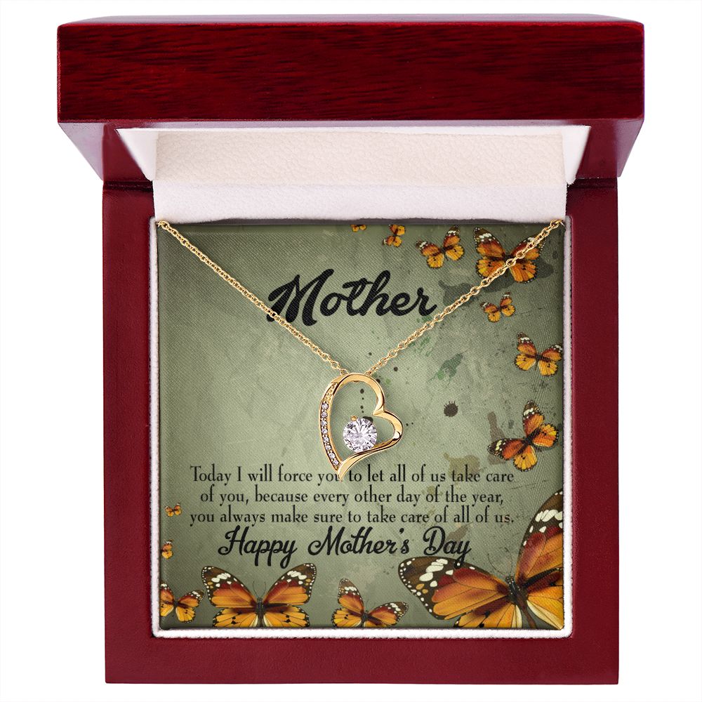 To Mom Sometimes Hurt Forever Necklace w Message Card-Express Your Love Gifts