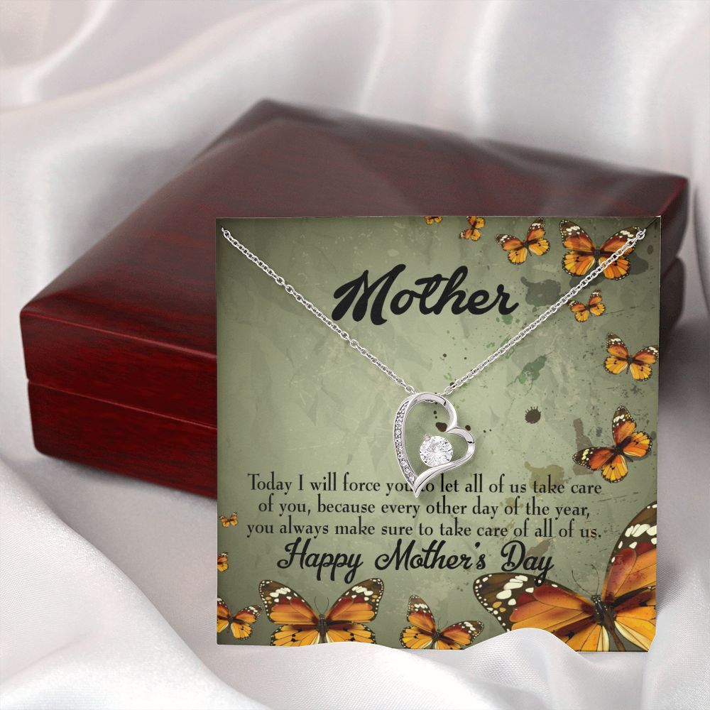 To Mom Sometimes Hurt Forever Necklace w Message Card-Express Your Love Gifts