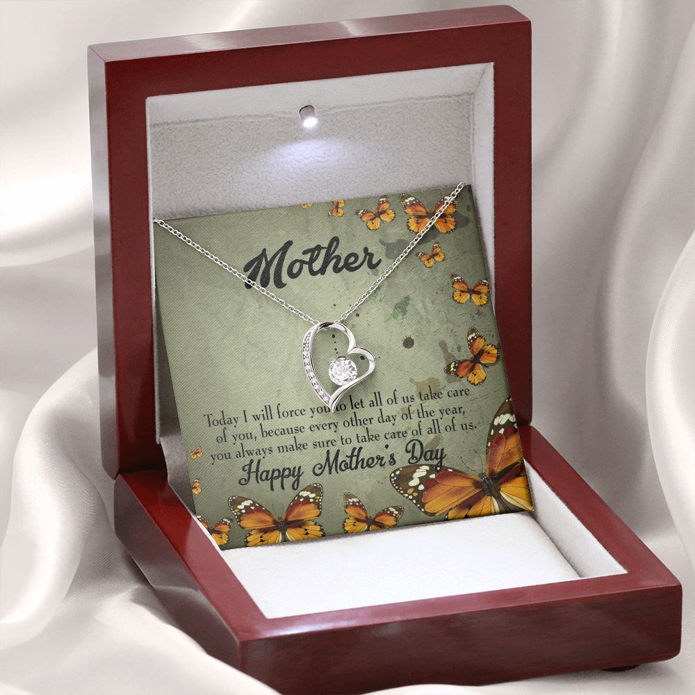 To Mom Sometimes Hurt Forever Necklace w Message Card-Express Your Love Gifts