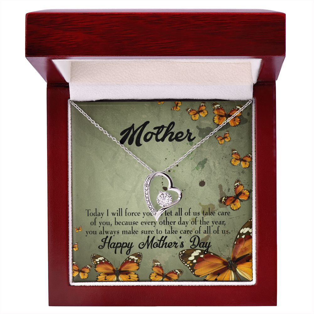 To Mom Sometimes Hurt Forever Necklace w Message Card-Express Your Love Gifts