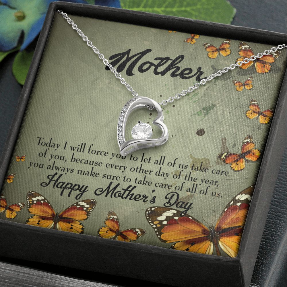 To Mom Sometimes Hurt Forever Necklace w Message Card-Express Your Love Gifts
