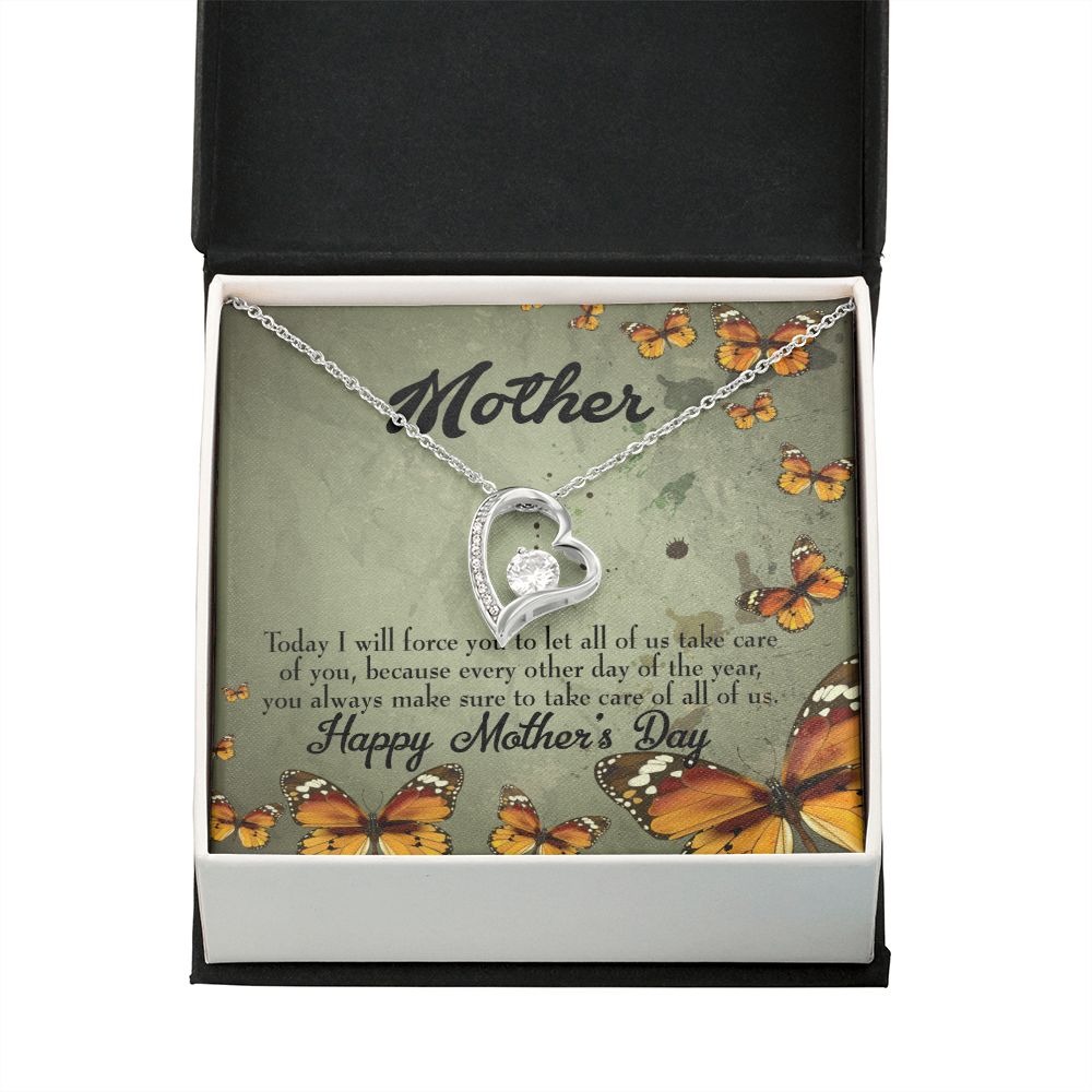 To Mom Sometimes Hurt Forever Necklace w Message Card-Express Your Love Gifts