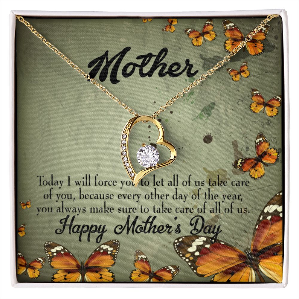 To Mom Sometimes Hurt Forever Necklace w Message Card-Express Your Love Gifts