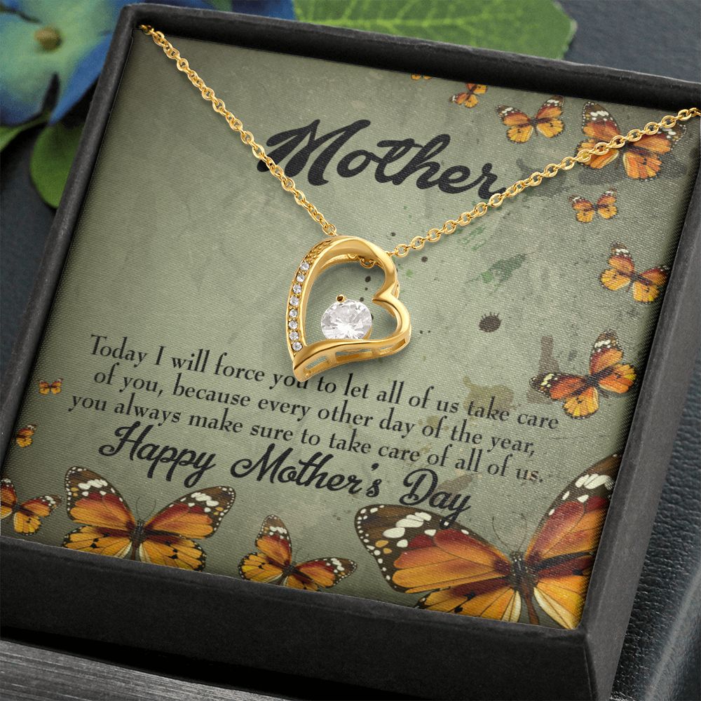 To Mom Sometimes Hurt Forever Necklace w Message Card-Express Your Love Gifts