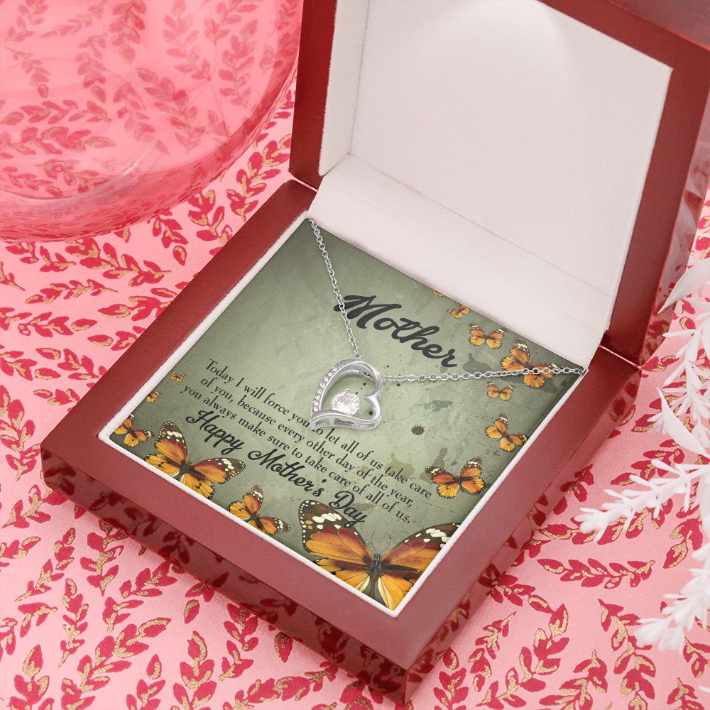 To Mom Sometimes Hurt Forever Necklace w Message Card-Express Your Love Gifts