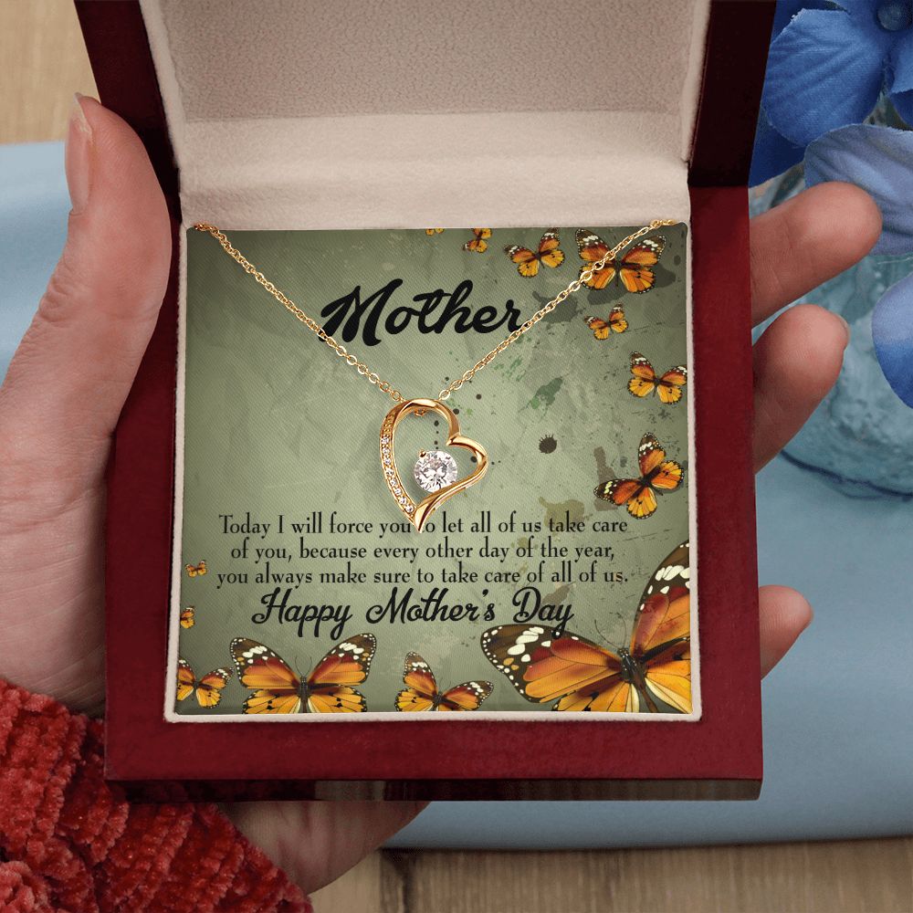 To Mom Sometimes Hurt Forever Necklace w Message Card-Express Your Love Gifts
