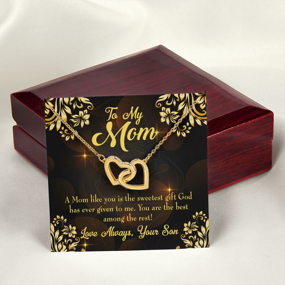 To Mom Son to Mother Inseparable Necklace-Express Your Love Gifts