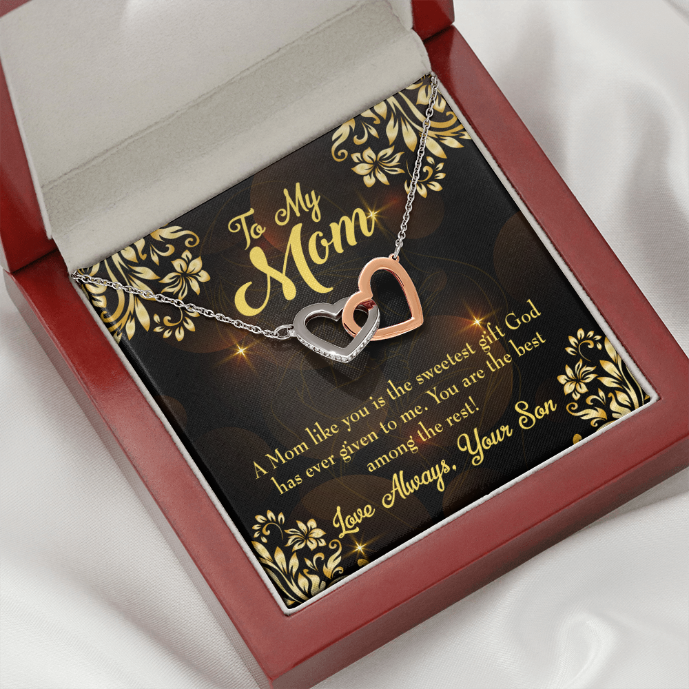 To Mom Son to Mother Inseparable Necklace-Express Your Love Gifts