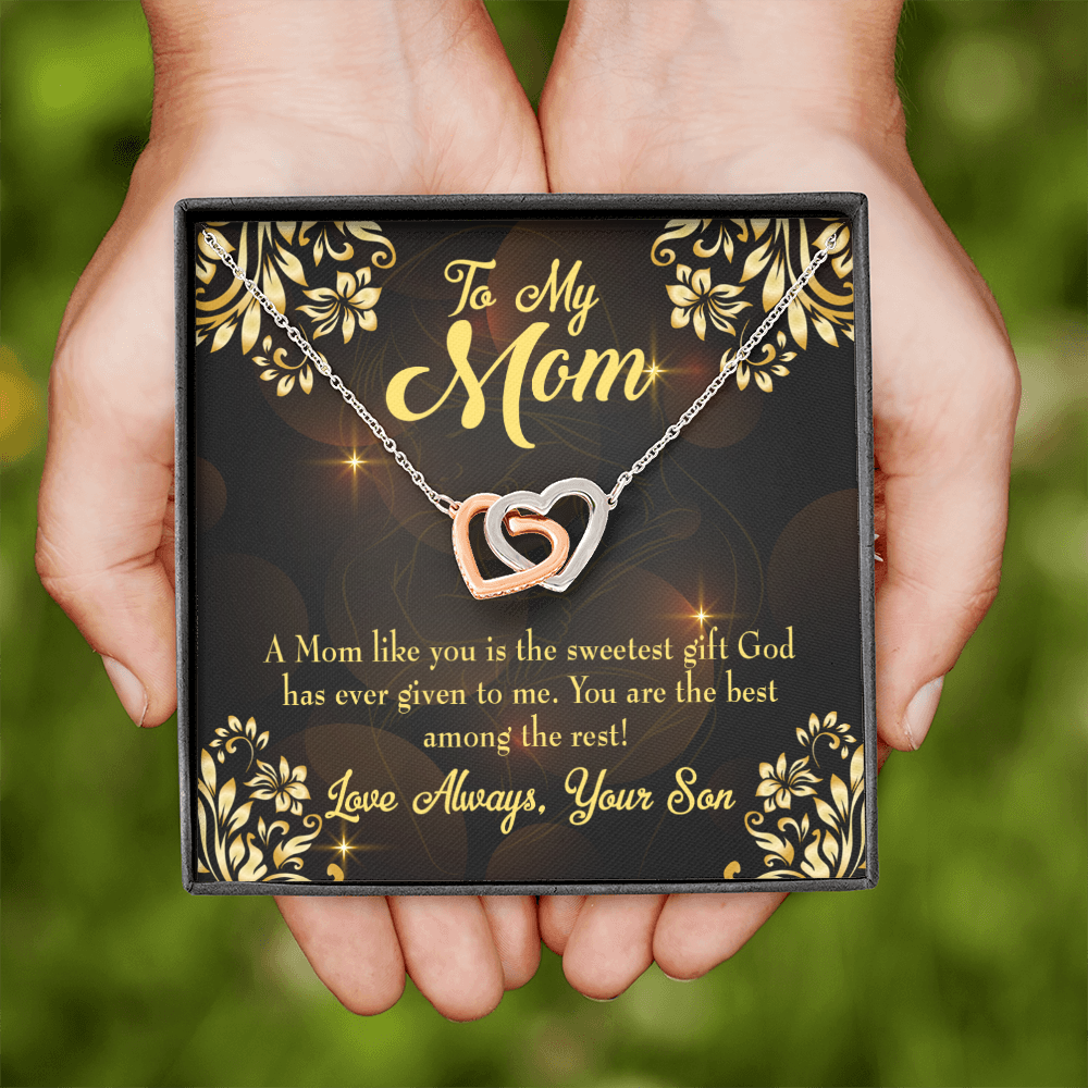 To Mom Son to Mother Inseparable Necklace-Express Your Love Gifts