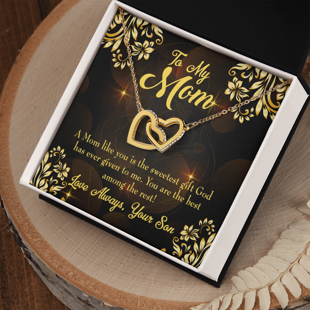 To Mom Son to Mother Inseparable Necklace-Express Your Love Gifts