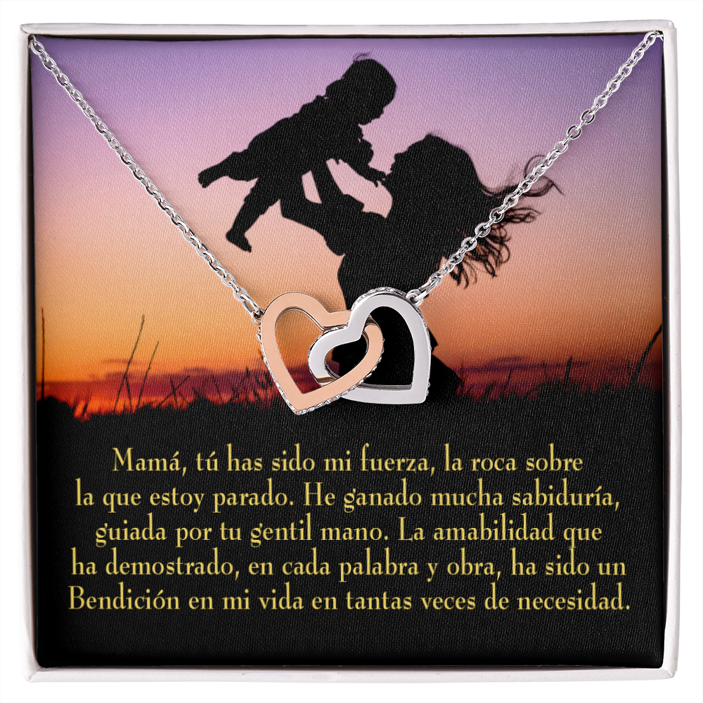 To Mom Spanish Message to Mom Inseparable Necklace-Express Your Love Gifts