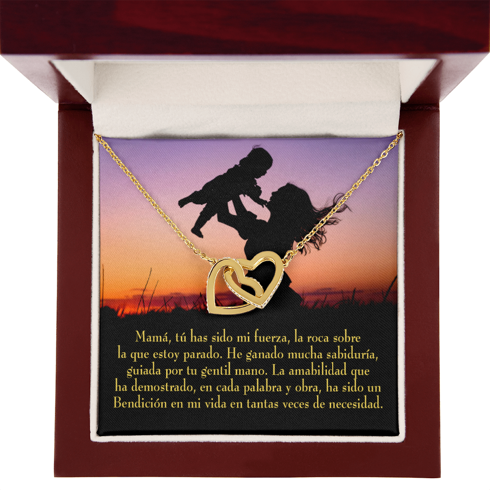 To Mom Spanish Message to Mom Inseparable Necklace-Express Your Love Gifts
