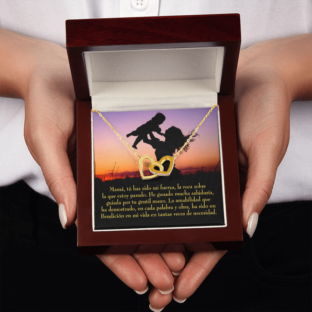 To Mom Spanish Message to Mom Inseparable Necklace-Express Your Love Gifts