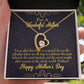 To Mom Special Day Forever Necklace w Message Card-Express Your Love Gifts