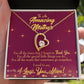 To Mom Special Little Things Forever Necklace w Message Card-Express Your Love Gifts