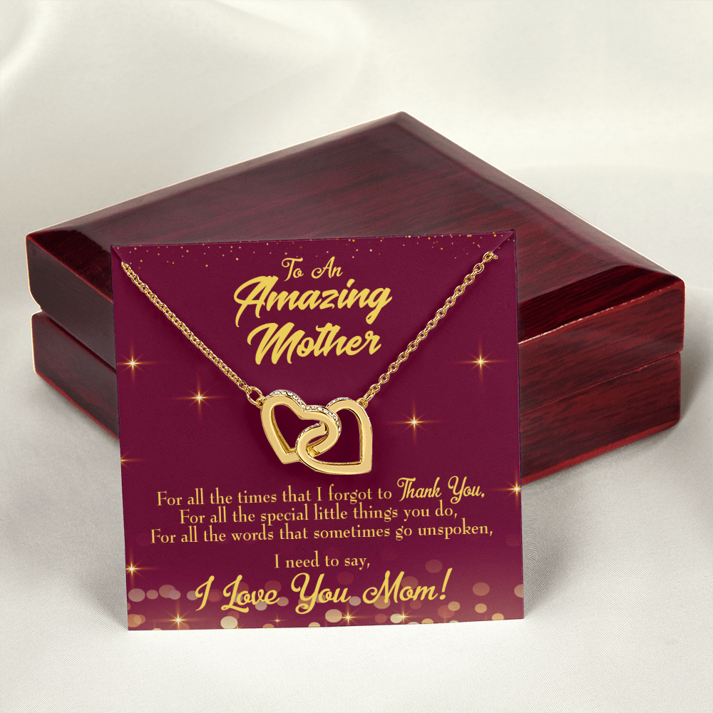 To Mom Special Little Things Inseparable Necklace-Express Your Love Gifts