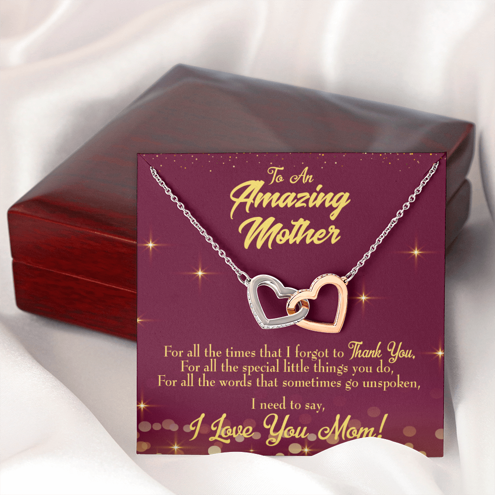 To Mom Special Little Things Inseparable Necklace-Express Your Love Gifts