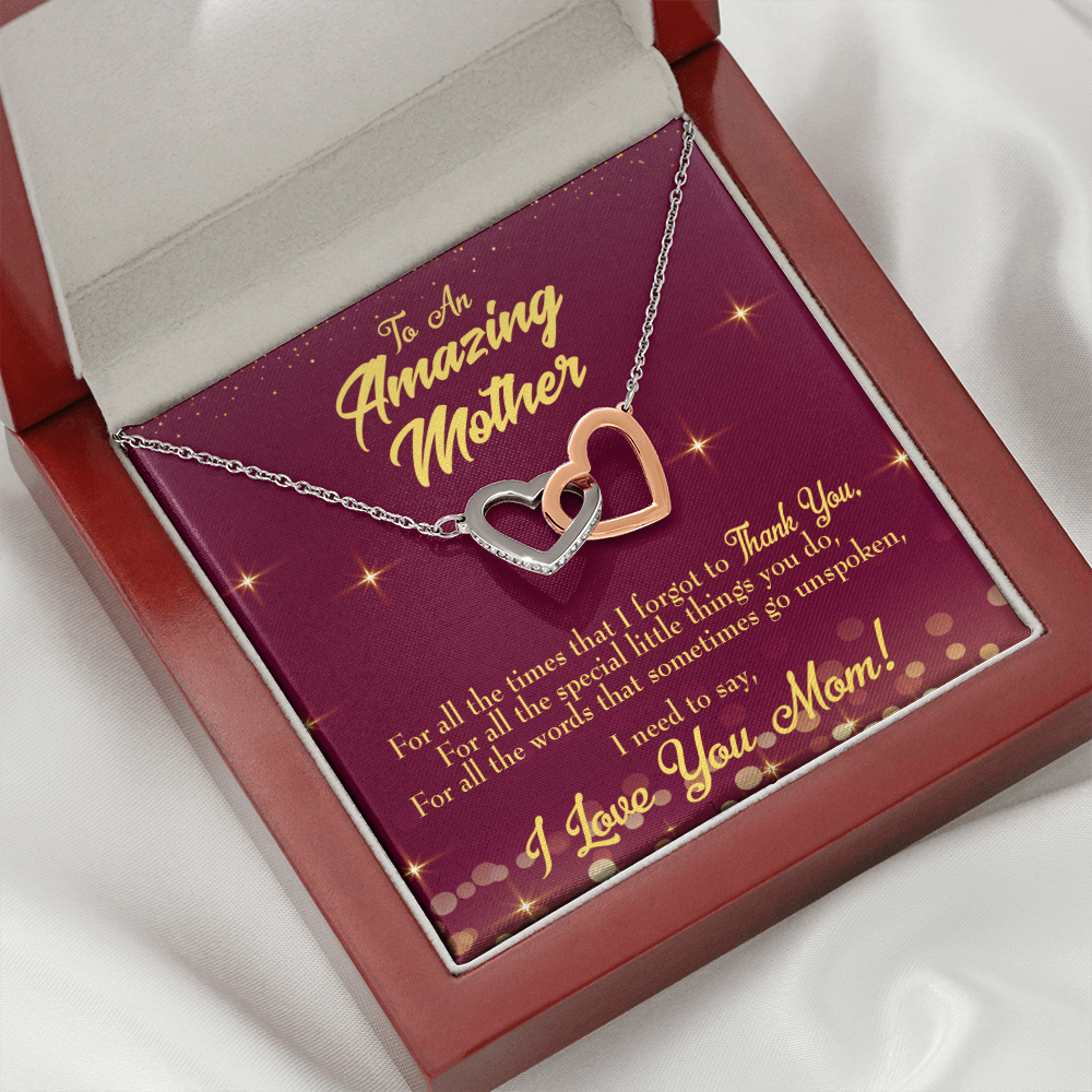 To Mom Special Little Things Inseparable Necklace-Express Your Love Gifts