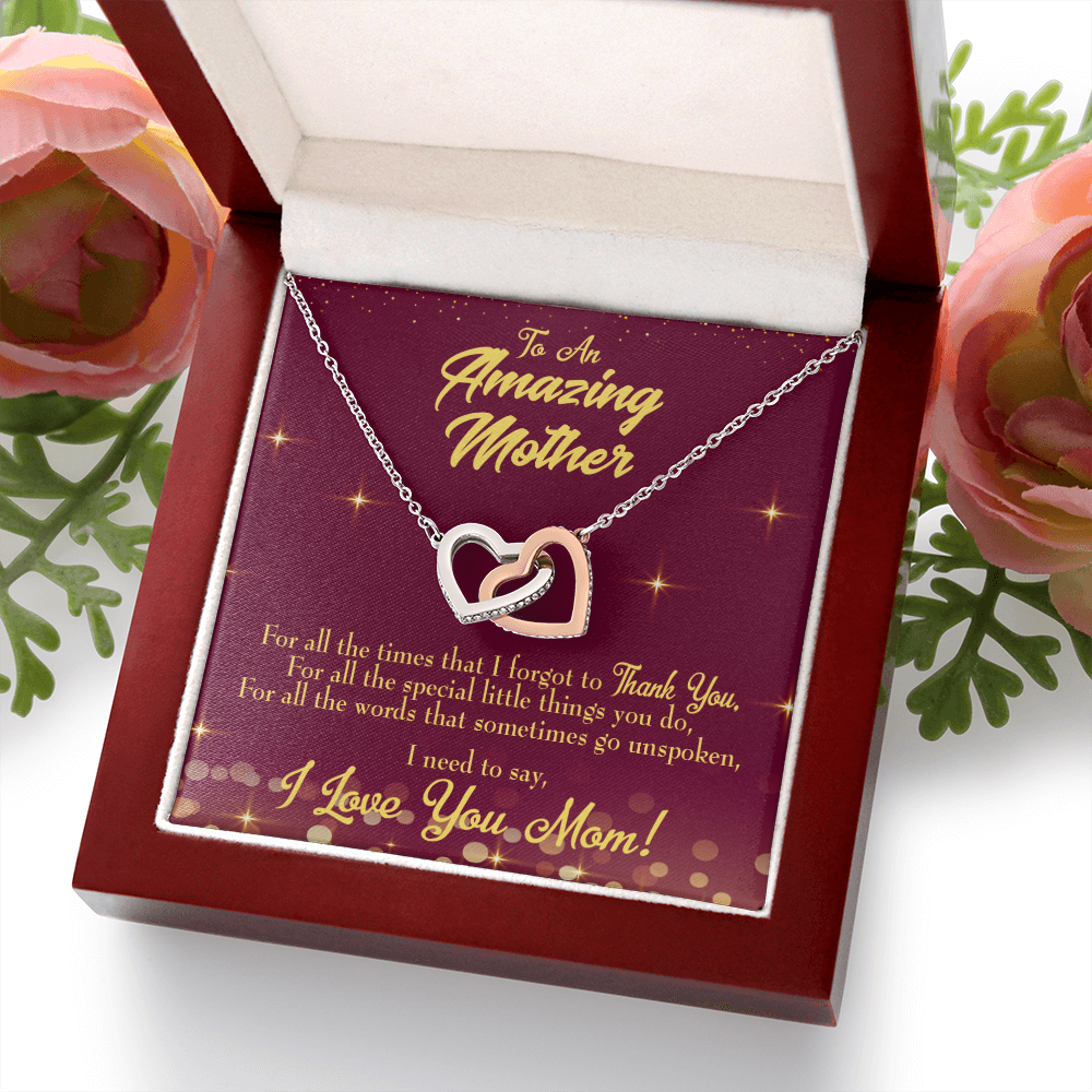 To Mom Special Little Things Inseparable Necklace-Express Your Love Gifts