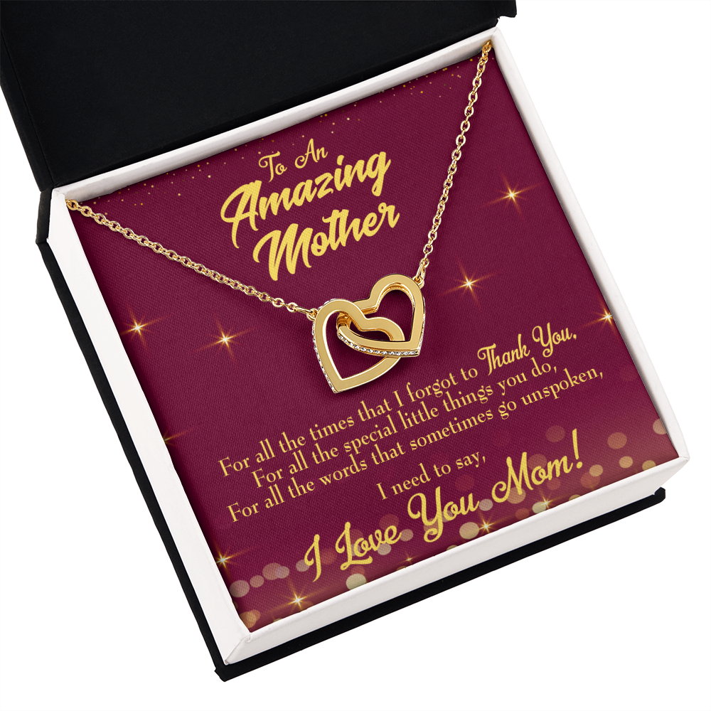 To Mom Special Little Things Inseparable Necklace-Express Your Love Gifts