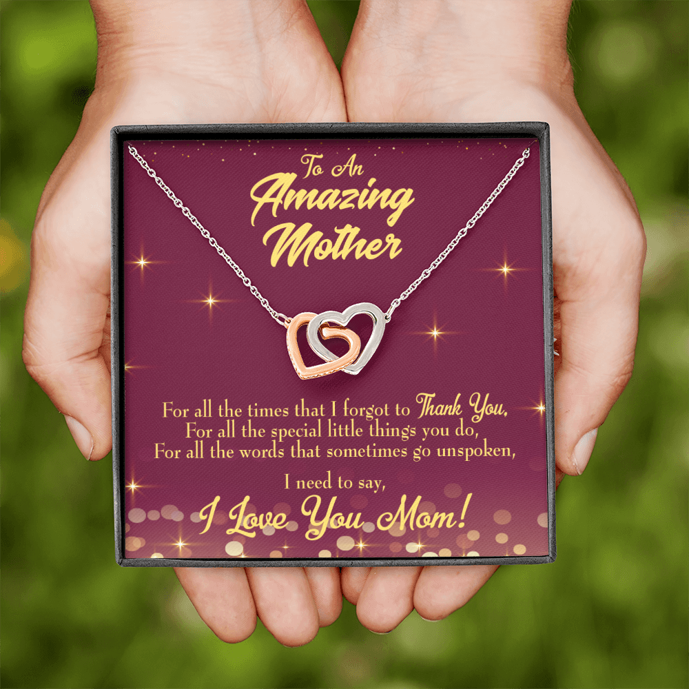 To Mom Special Little Things Inseparable Necklace-Express Your Love Gifts