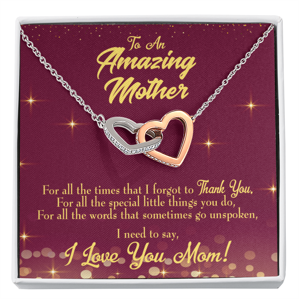 To Mom Special Little Things Inseparable Necklace-Express Your Love Gifts