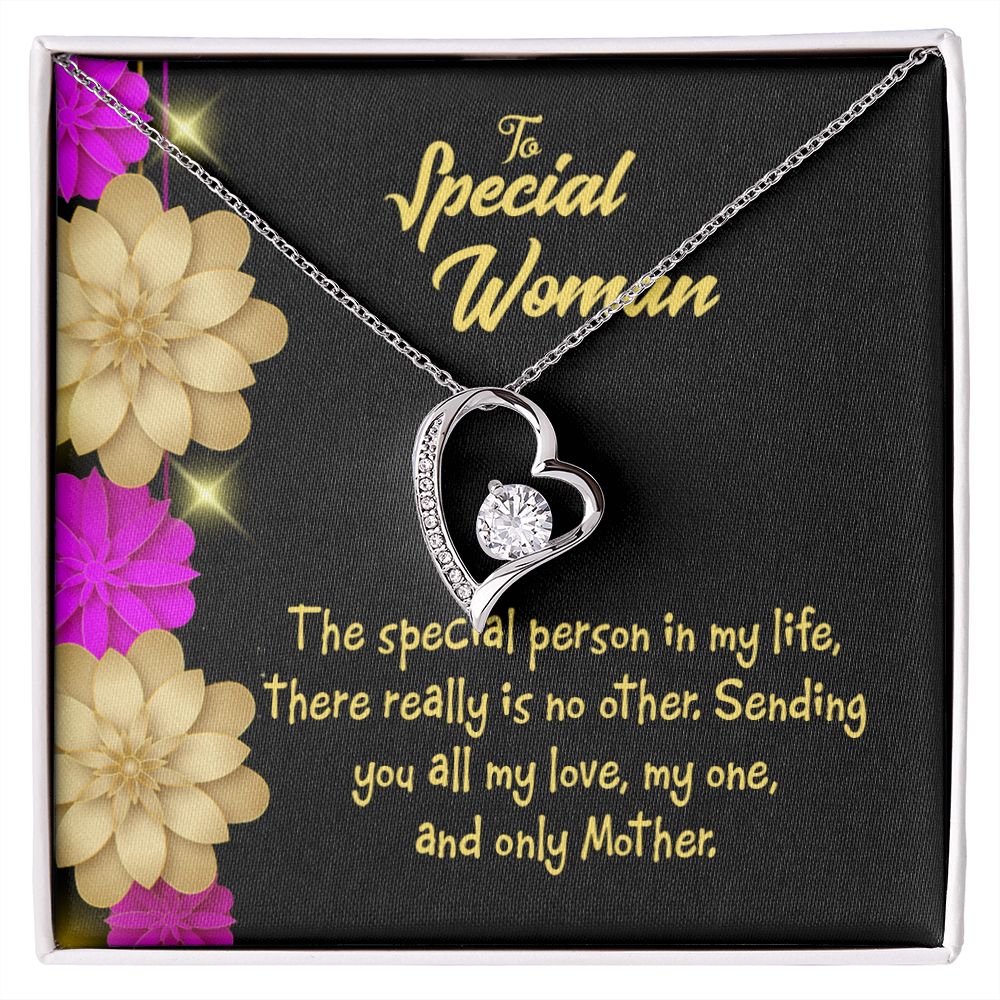 To Mom Special Mother Forever Necklace w Message Card-Express Your Love Gifts