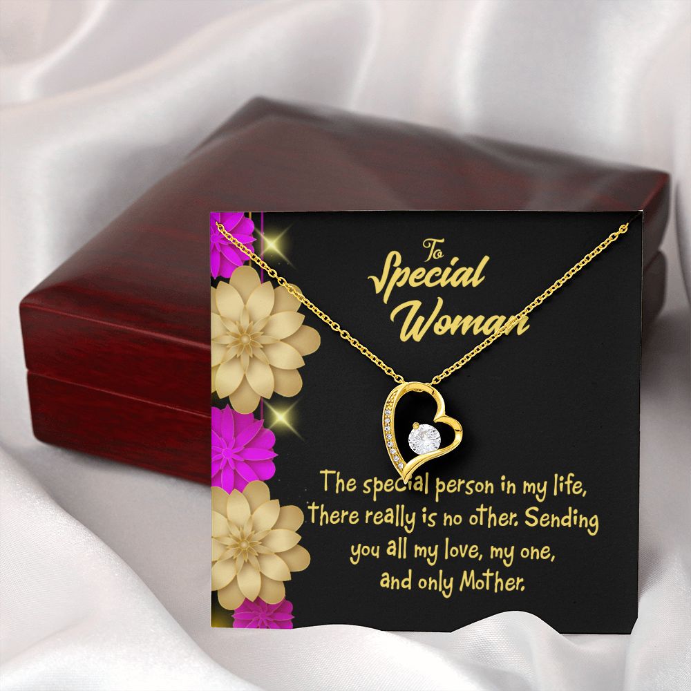 To Mom Special Mother Forever Necklace w Message Card-Express Your Love Gifts
