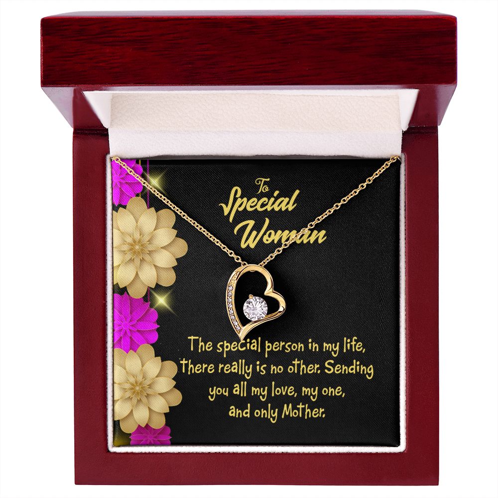 To Mom Special Mother Forever Necklace w Message Card-Express Your Love Gifts