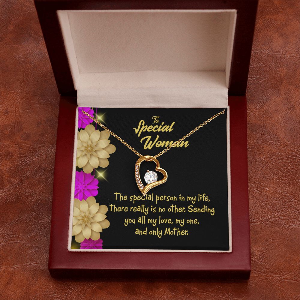 To Mom Special Mother Forever Necklace w Message Card-Express Your Love Gifts