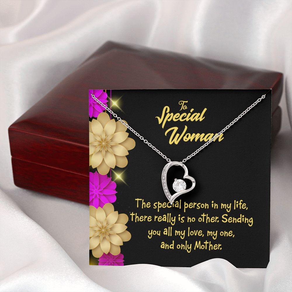 To Mom Special Mother Forever Necklace w Message Card-Express Your Love Gifts