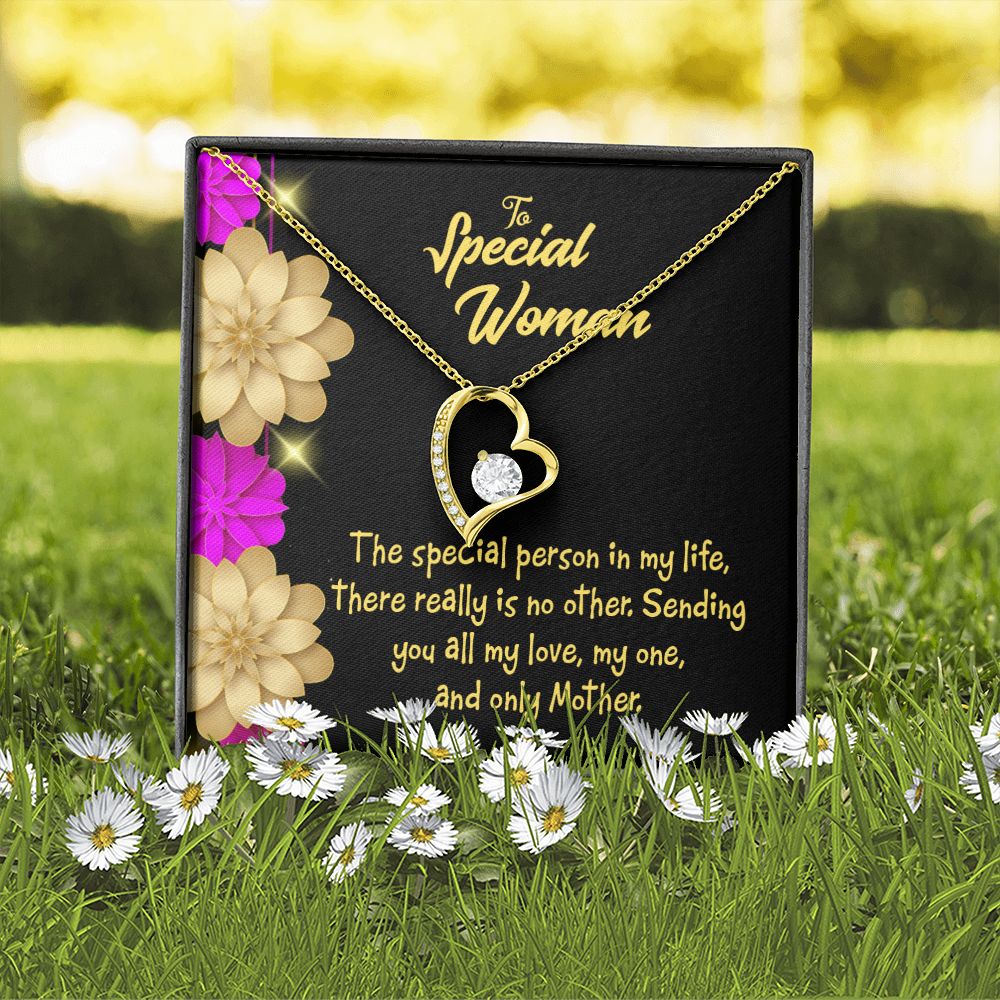 To Mom Special Mother Forever Necklace w Message Card-Express Your Love Gifts