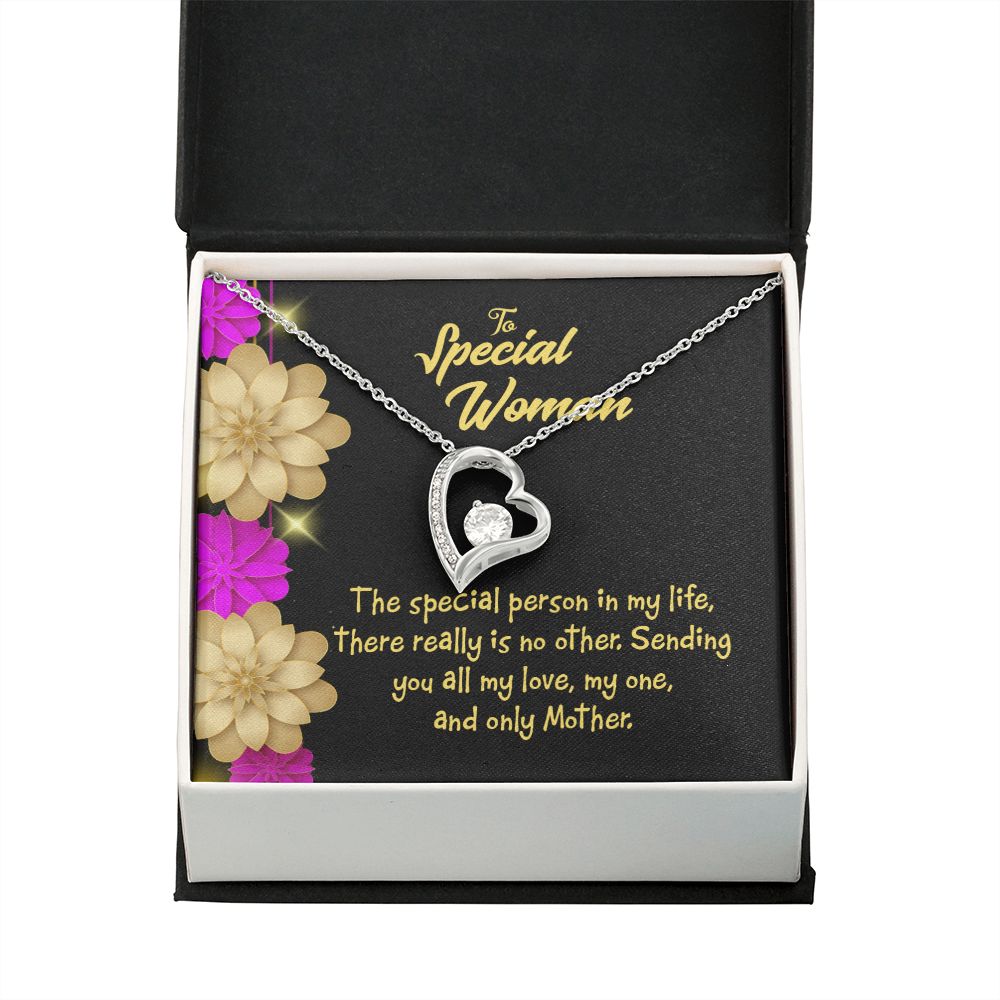 To Mom Special Mother Forever Necklace w Message Card-Express Your Love Gifts