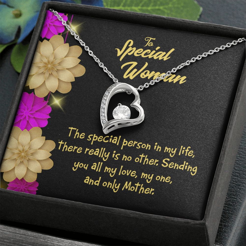 To Mom Special Mother Forever Necklace w Message Card-Express Your Love Gifts