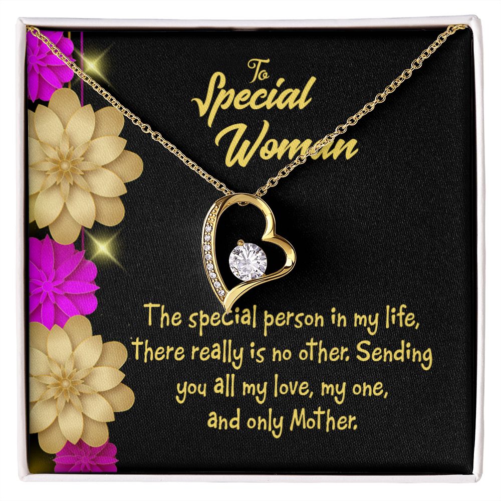 To Mom Special Mother Forever Necklace w Message Card-Express Your Love Gifts