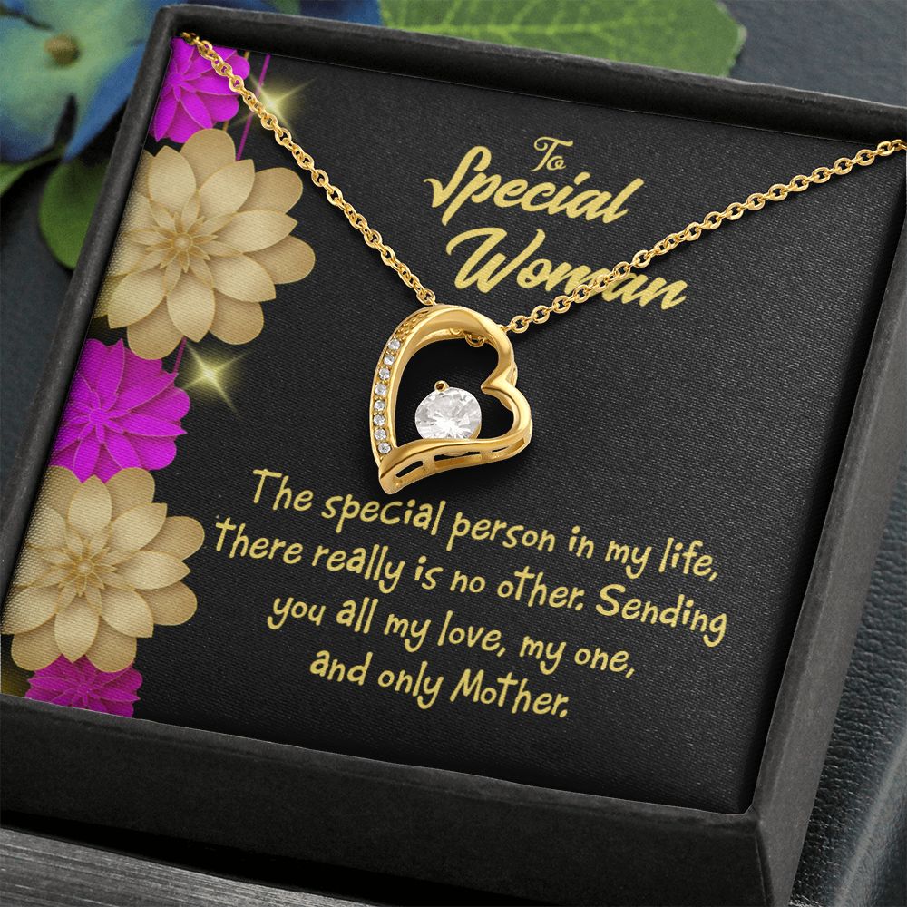 To Mom Special Mother Forever Necklace w Message Card-Express Your Love Gifts