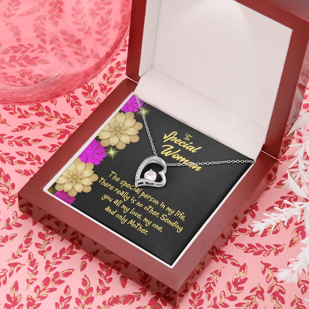 To Mom Special Mother Forever Necklace w Message Card-Express Your Love Gifts