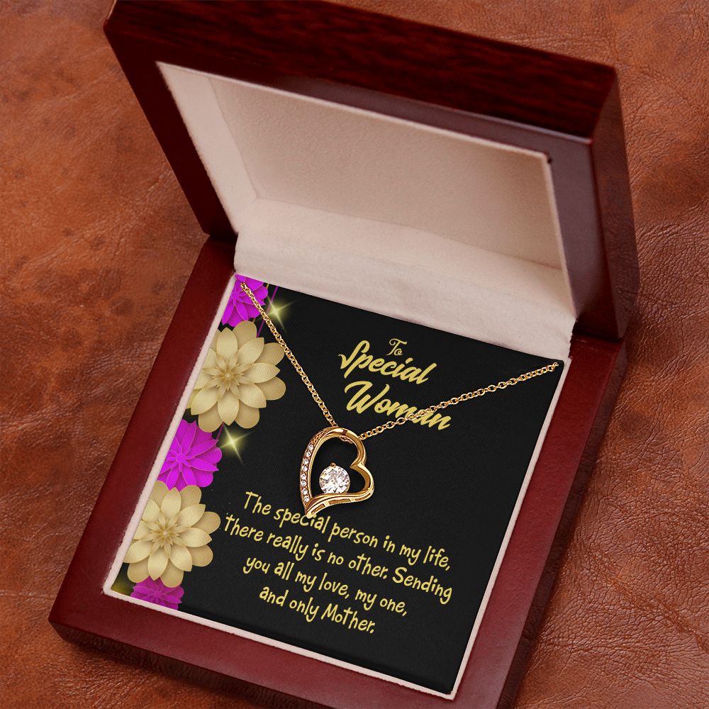 To Mom Special Mother Forever Necklace w Message Card-Express Your Love Gifts