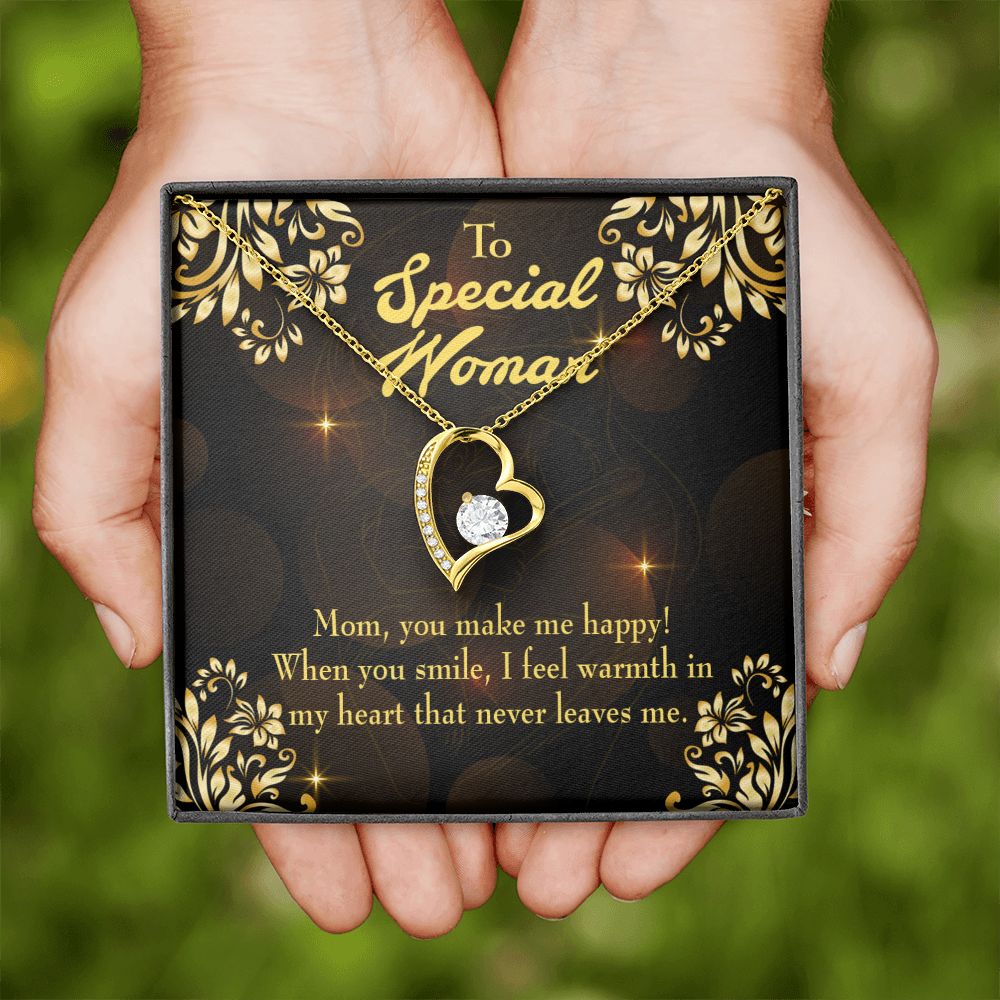 To Mom Special Woman Forever Necklace w Message Card-Express Your Love Gifts