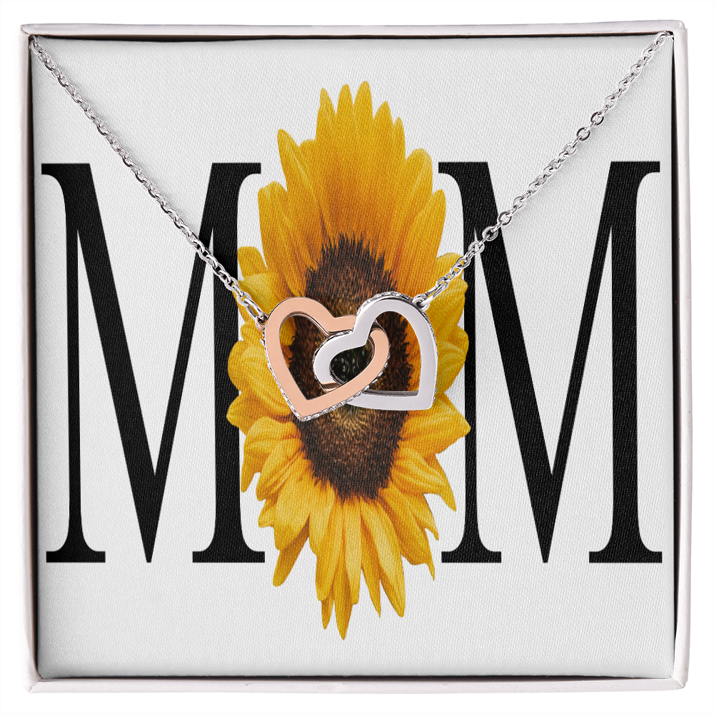 To Mom Sunflower Mom Inseparable Necklace-Express Your Love Gifts