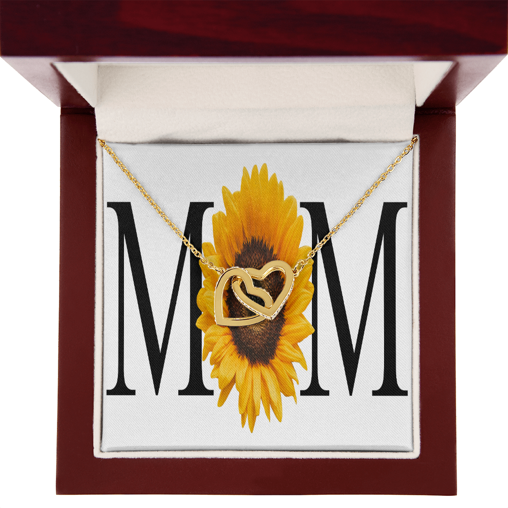 To Mom Sunflower Mom Inseparable Necklace-Express Your Love Gifts