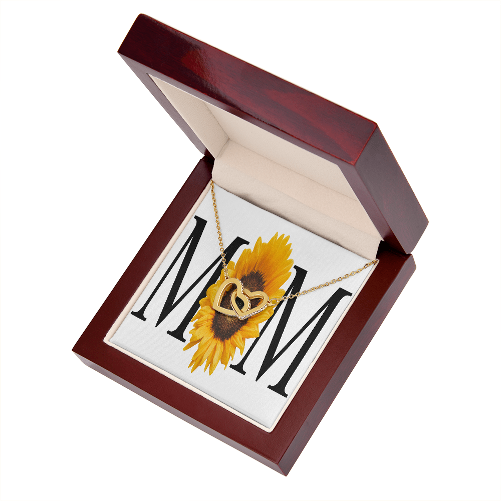 To Mom Sunflower Mom Inseparable Necklace-Express Your Love Gifts