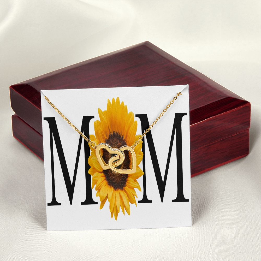 To Mom Sunflower Mom Inseparable Necklace-Express Your Love Gifts