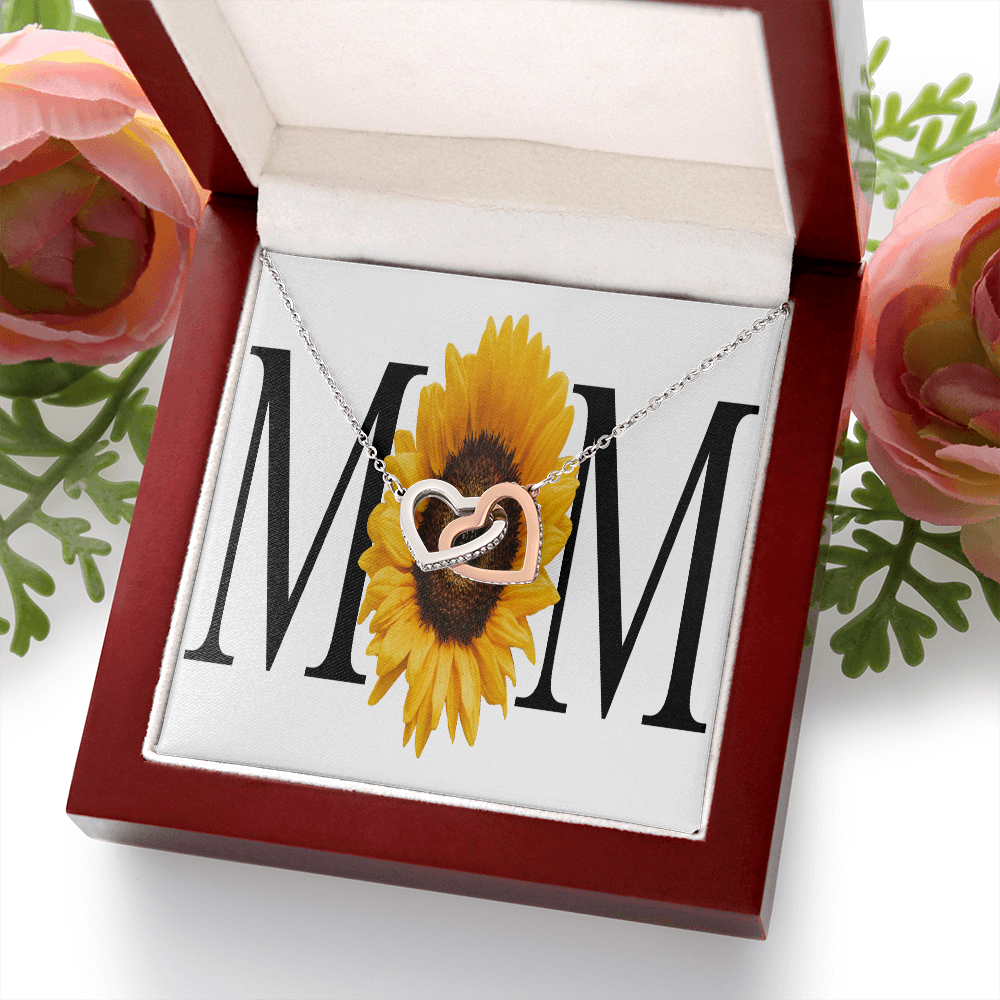 To Mom Sunflower Mom Inseparable Necklace-Express Your Love Gifts