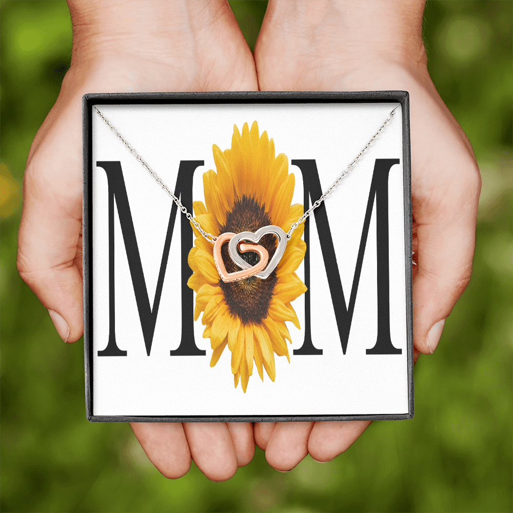 To Mom Sunflower Mom Inseparable Necklace-Express Your Love Gifts