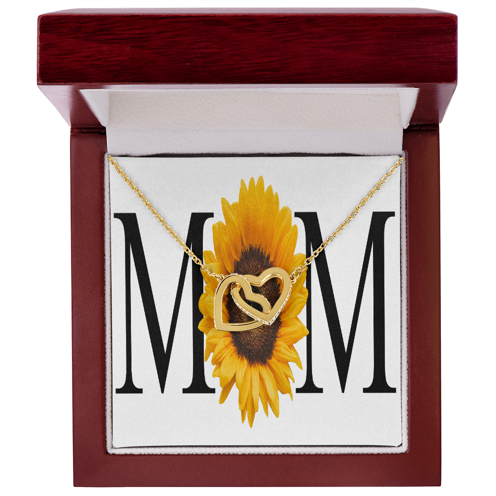 To Mom Sunflower Mom Inseparable Necklace-Express Your Love Gifts