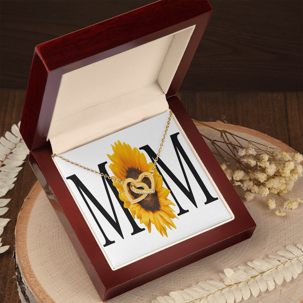 To Mom Sunflower Mom Inseparable Necklace-Express Your Love Gifts