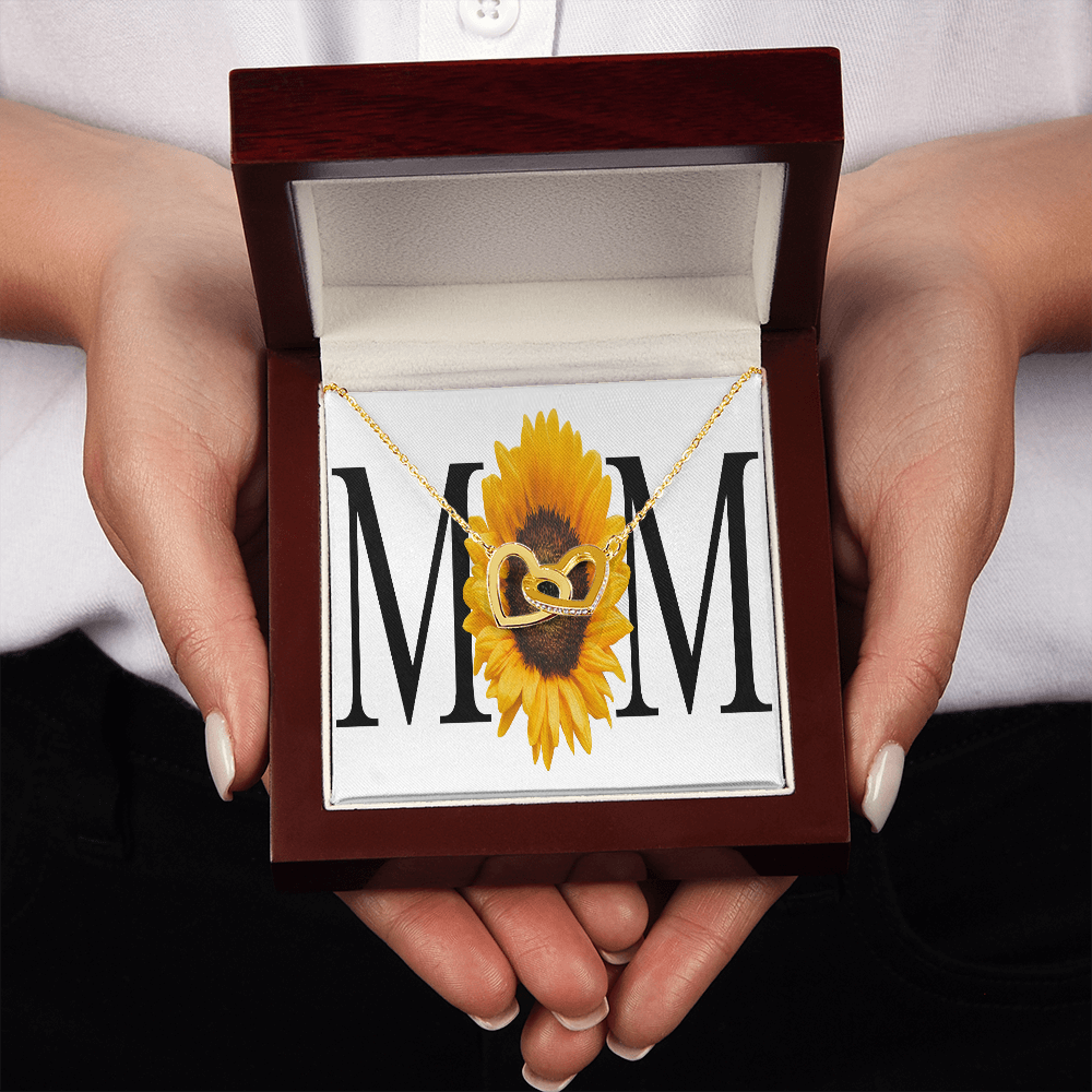 To Mom Sunflower Mom Inseparable Necklace-Express Your Love Gifts