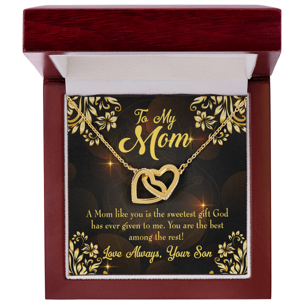 To Mom Sweetest Gift of God to Son Inseparable Necklace-Express Your Love Gifts
